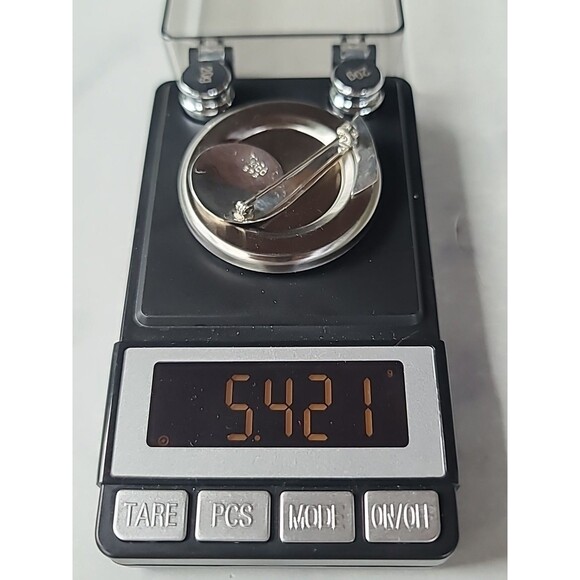 925 Sterling Silver Music Note Brooch Vintage Mexico - Picture 8 of 10